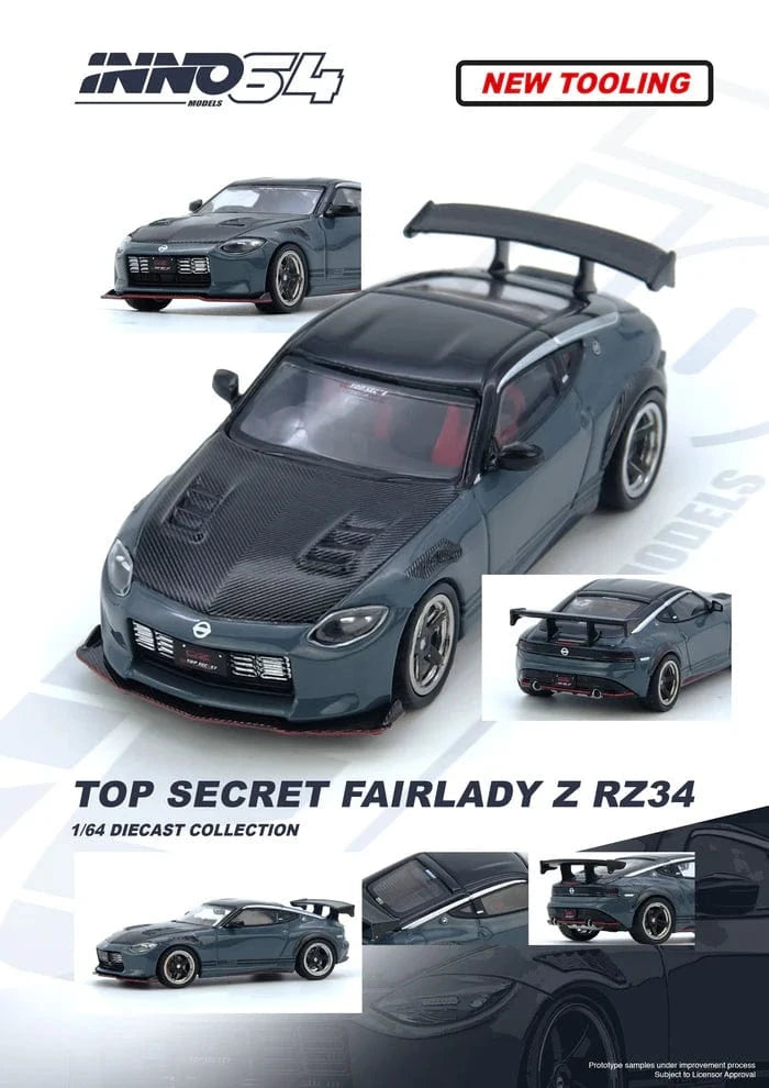 @shinnidiz ページ Top Secret Fairlady Z RX34 Stealth Gray Inno64 1/64 scale – Hanz