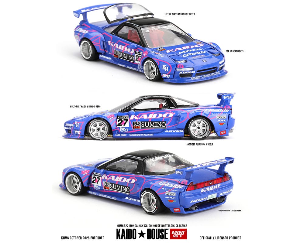 Honda NSX Nostalgic Classics Blue 1/64 | Kaido House – Hanz Driven