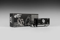 Custom Box Truck Silhouette Liberty Walk AIT Black Micro Turbo 1/64 scale mt6404B9