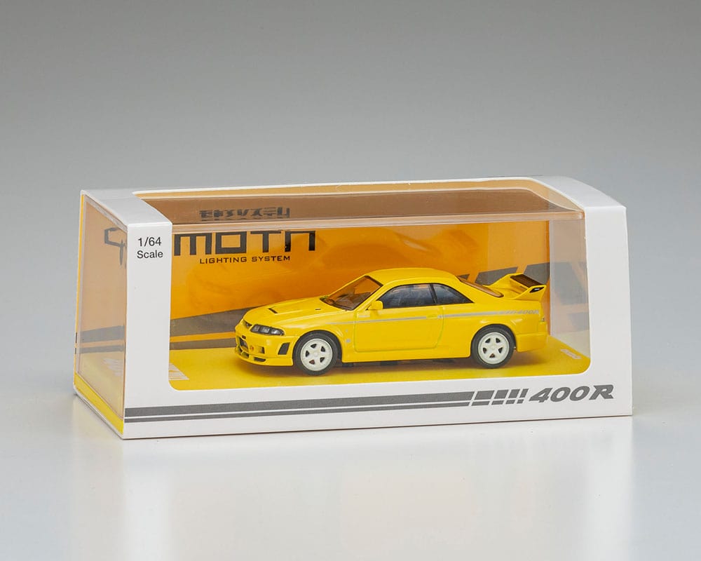 Nissan Nismo 400 R MOTN LED Base Compatible Yellow Kyosho 1:64