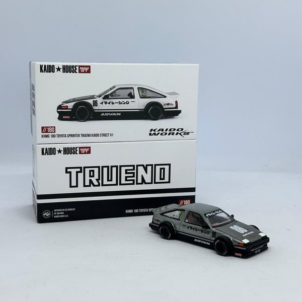 Toyota AE86 Sprinter Trueno V1 White | Kaido House KHMG180 chase