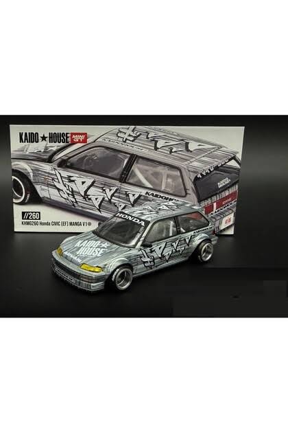 Honda Civic EF Kaido Manga V1 Silver | Kaido House 1:64 KHMG260 Chase
