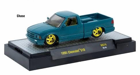Chase 1995 Chevrolet S10 Custom Hobby Exclusive M2 Machines 1/64 31500-HS74 Chase