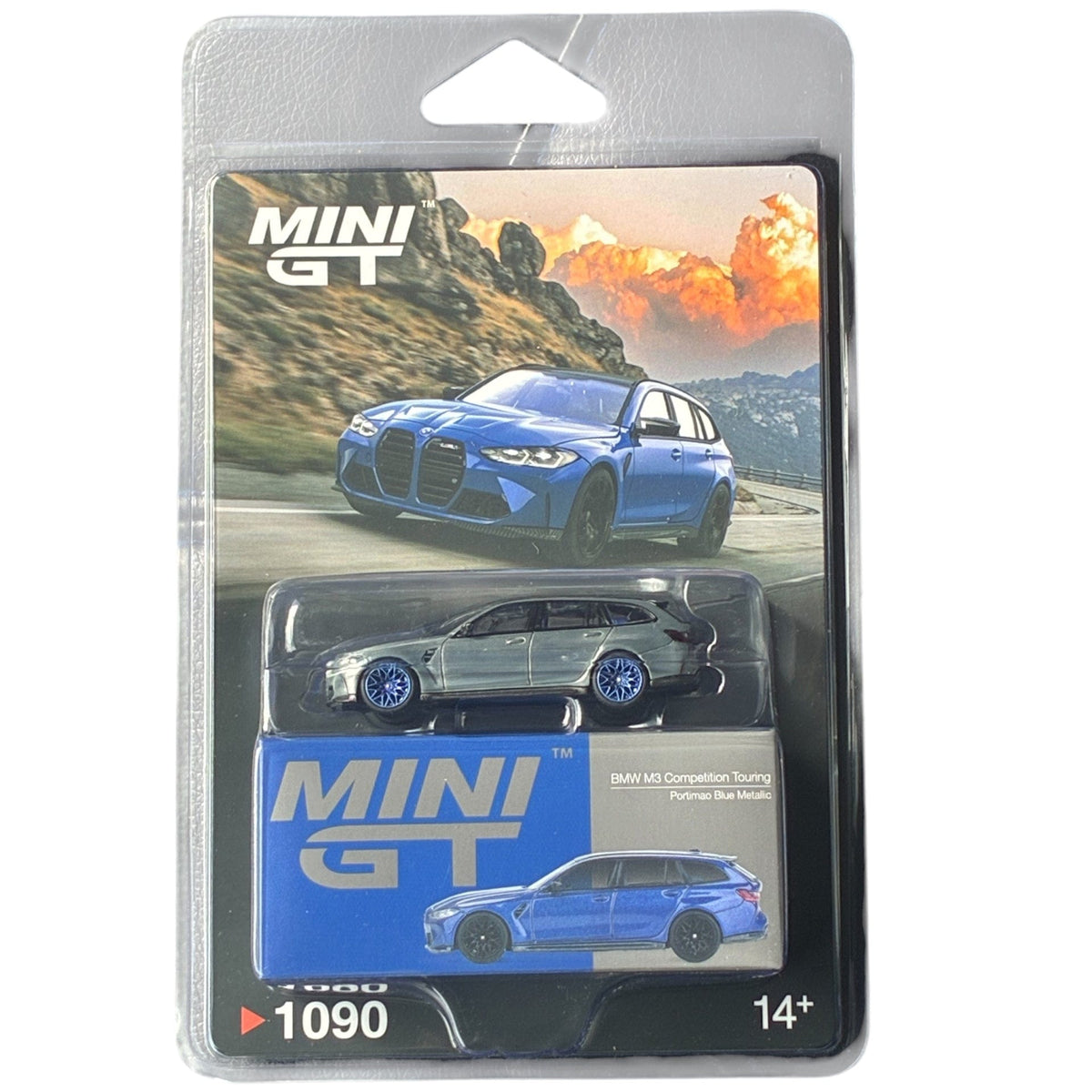 BMW M3 Competition Touring Portimao Blue Metallic | Mini GT 1:64 MGT01090-BL Chase