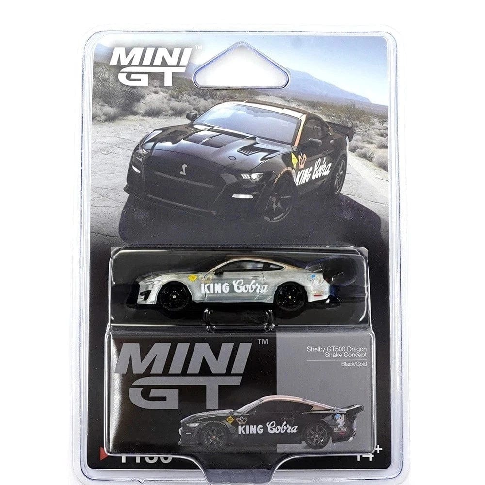 Ford Mustang Shelby GT500 Dragon Snake Concept Black Gold | Mini GT 1:64 MGT01130-BL Chase