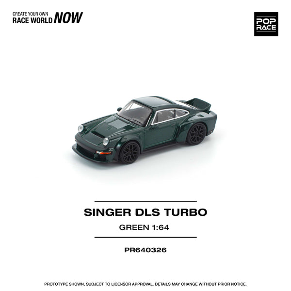 Porsche Singer DLS Turbo Road Green 1/64 scale Pop Race