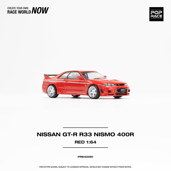 Nissan Skyline GTR R33 Nismo 400R Red Pop Race 1/64 PR640091