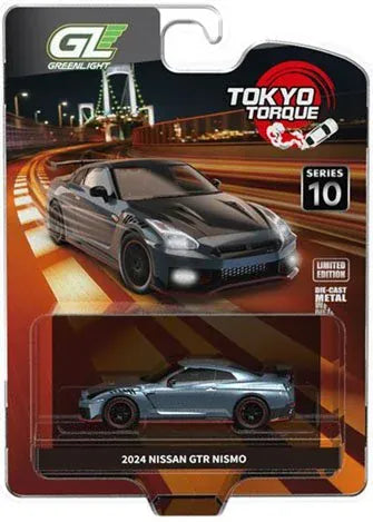 2024 Nissan GTR R35 NISMO Stealth Gray KCE Tokyo Torque Series 10 Greenlight 1:64 GL-235110-C