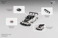 Honda S2000 Metallic White Micro Turbo 1/64 scale MT6408A5