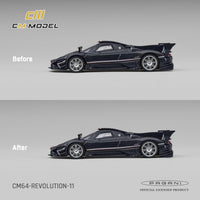 (PRE-ORDER) Pagani Zonda Revolucion Navy Carbon Fiber CM Model 1/64 CM64-REVOLUTION-11