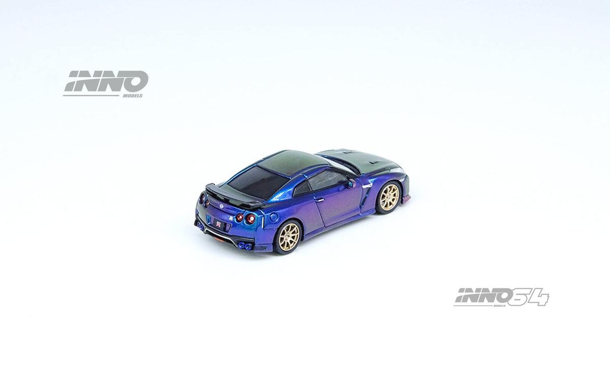 Nissan Skyline GT-R R35 T-Spec Midnight Purple Inno64 1/64 scale IN64-R35TS-MP
