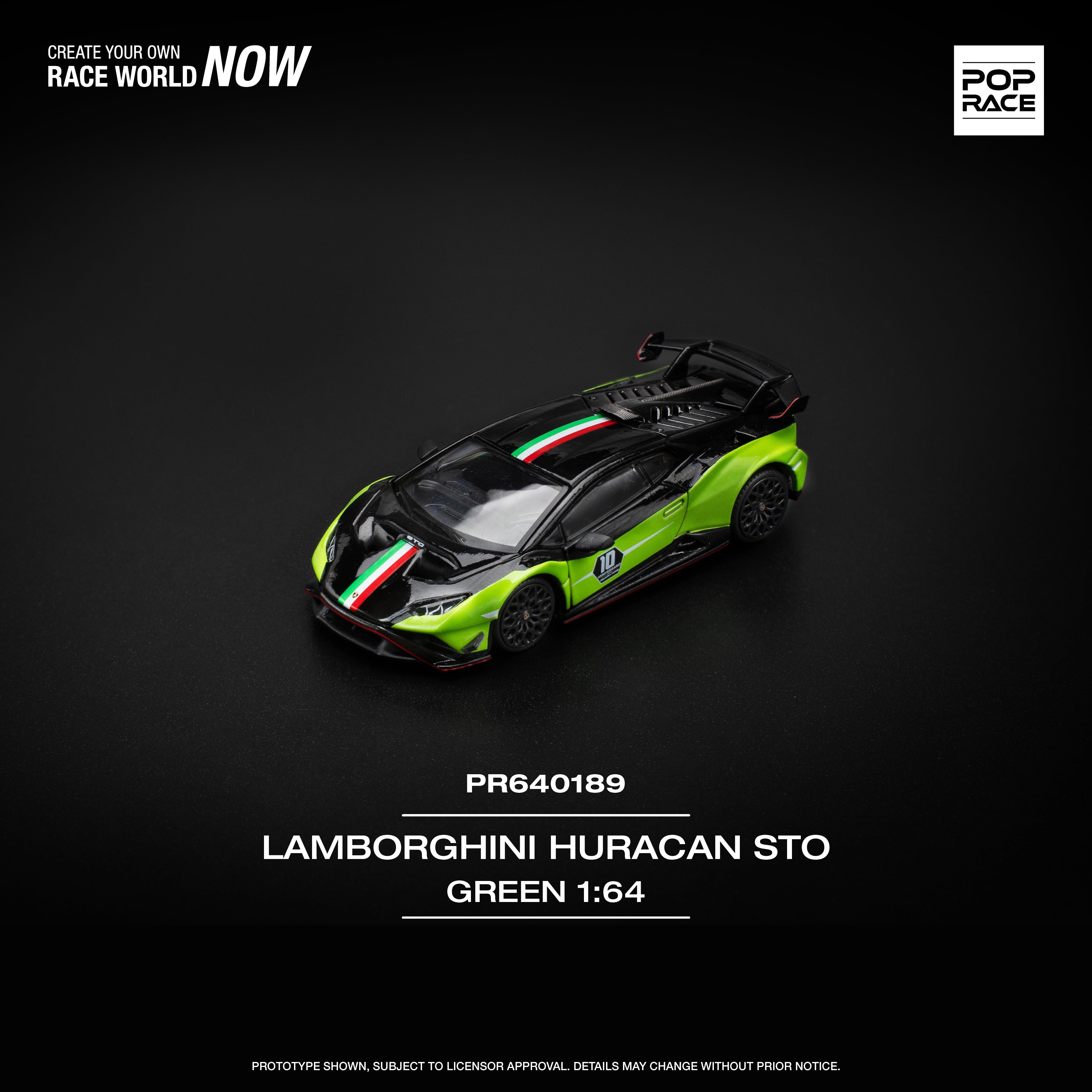 Pre-order) Lamborghini Huracan STO 10th Anniversario Green Black