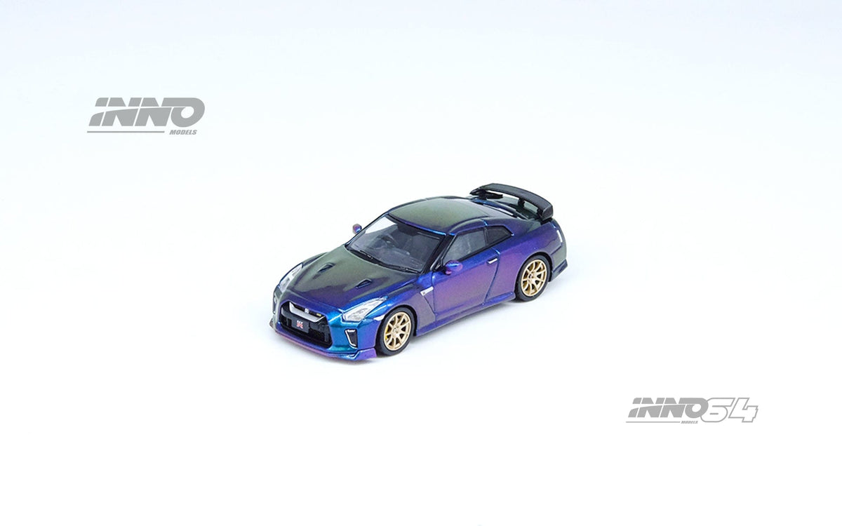 Nissan Skyline GT-R R35 T-Spec Midnight Purple Inno64 1/64 scale IN64-R35TS-MP