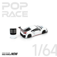 Honda NSX GT3 EVO22 White Pop Race 1/64 scale
