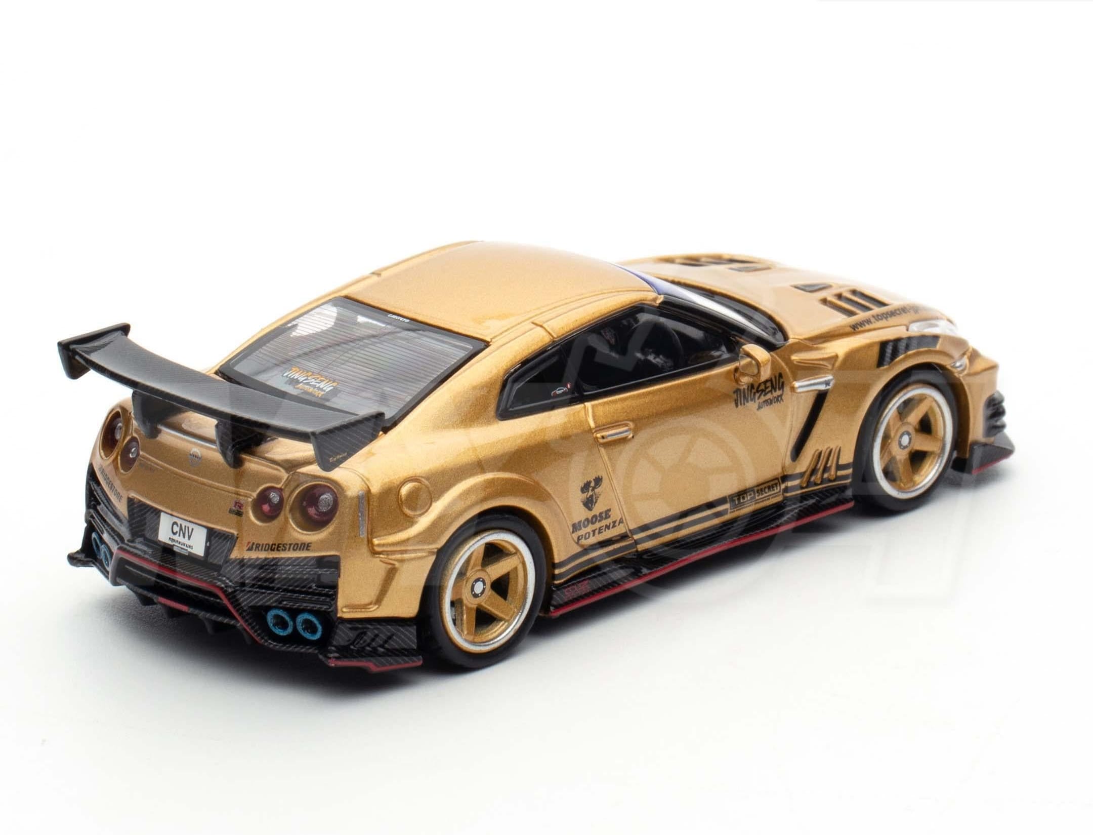 Nissan Skyline GT-R R35 Top Secret Gold Thailand Diecast Expo 2025