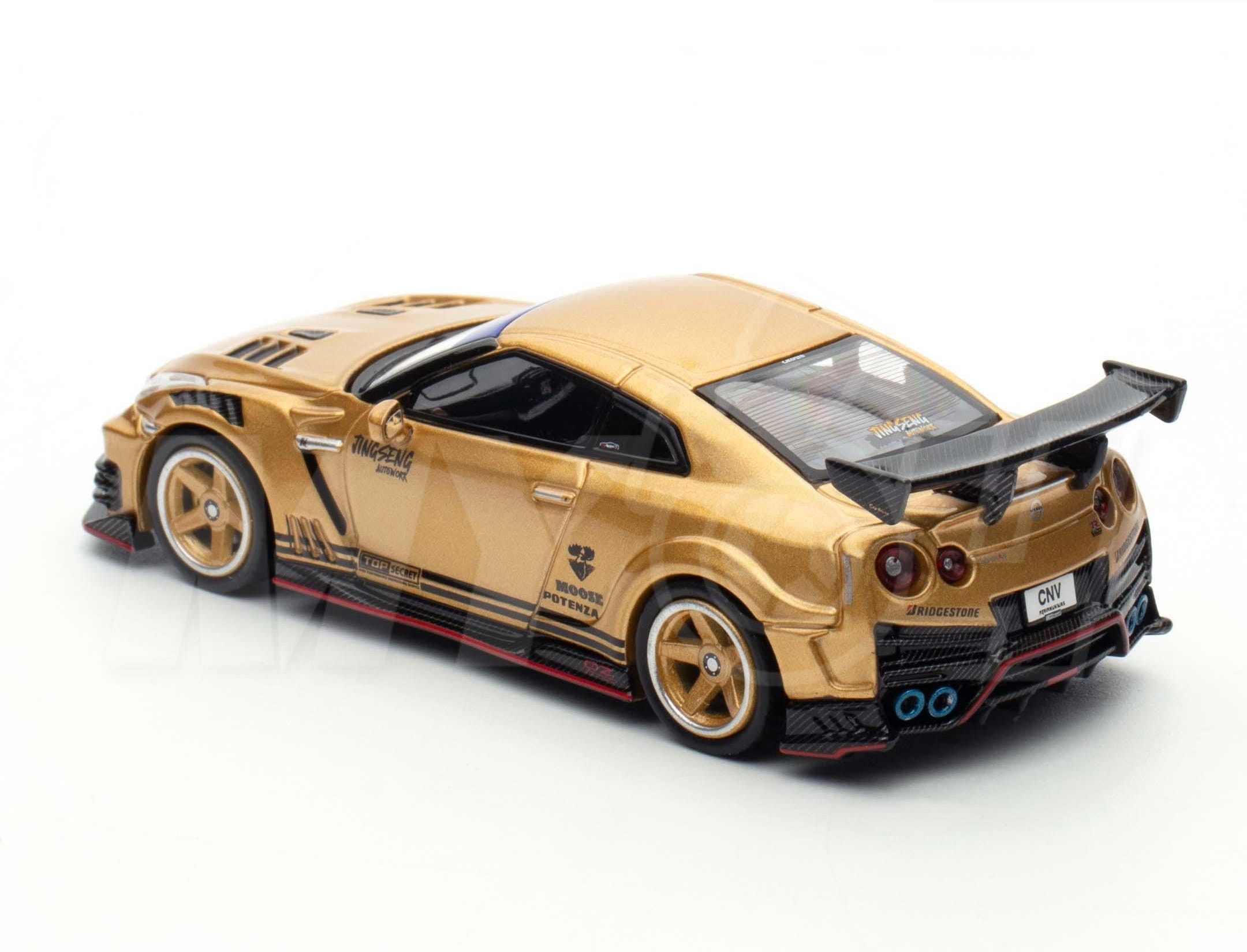Nissan Skyline GT-R R35 Top Secret Gold Thailand Diecast Expo 2025