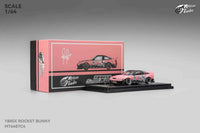 Simon's Garage Custom Nissan 180SX RB Metallic Pink Micro Turbo 1/64 scale