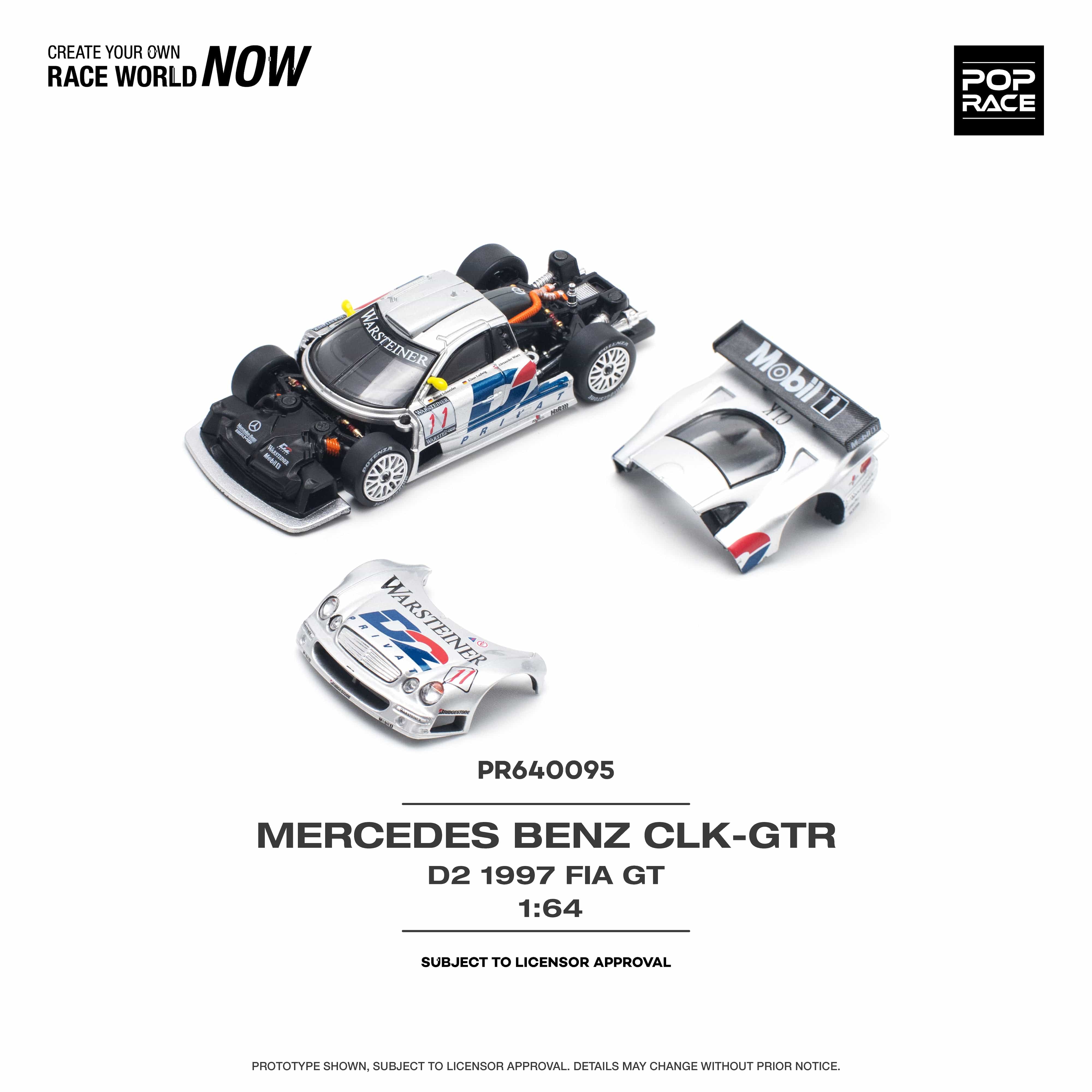 Mercedes Benz CLK AMG GTR 1997 FIA GT D2 Privat Pop Race 1/64