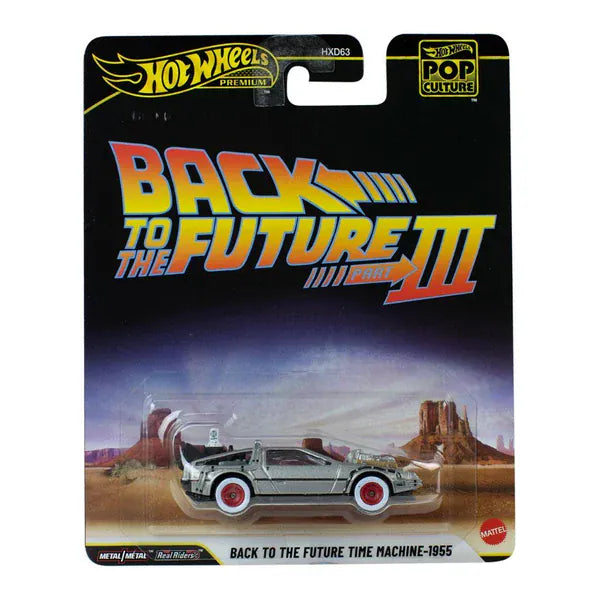 Back to the Future Time Machine Delorean 1955 Pop Culture Hot Wheels Premium