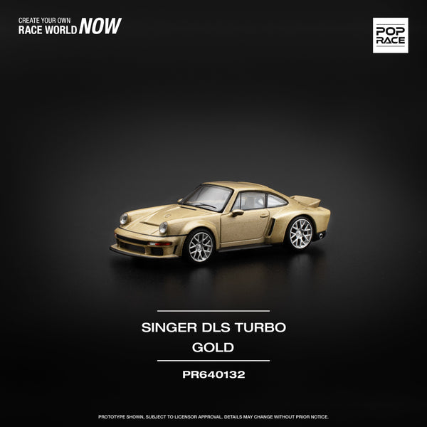 Porsche Singer DLS Turbo Road Gold Pop Race 1/64 scale