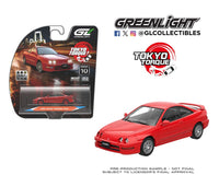 1994 Acura Integra GS-R with Custom Wheels Milano Red Tokyo Torque Series 10 Greenlight 1:64 GL-235110-E