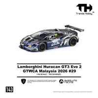 (PRE-ORDER) Lamborghini Huracan GT3 EVO2 GT World Challenge Asia Malaysia 2026 No. 29 Trends Hobby 1/64 241083(P)