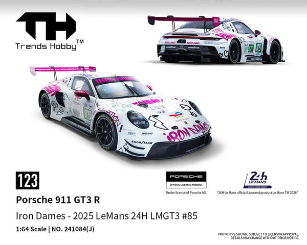  Porsche 911 GT3 R Le Mans 24H 2025 #85 Trends Hobby 1:64