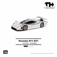 (PRE-ORDER) Porsche 911 GT1 1998 Silver Trends Hobby 1/64