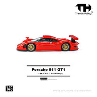 (PRE-ORDER) Porsche 911 GT1 1998 Red Trends Hobby 1/64 241085(F)
