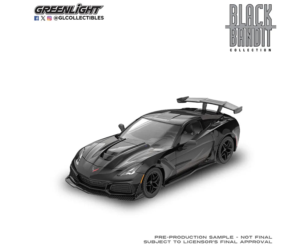 2019 Chevrolet Corvette ZR1 Black Bandit Series 31 Greenlight 1:64 28190-E