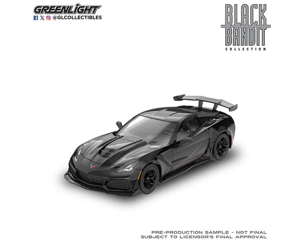 2019 Chevrolet Corvette ZR1 Black Bandit Series 31 Greenlight 1:64 28190-E