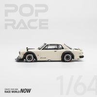 Skyline GT-R V8 Drift (Hakosuka) White 1/64 Pop Race PR640113