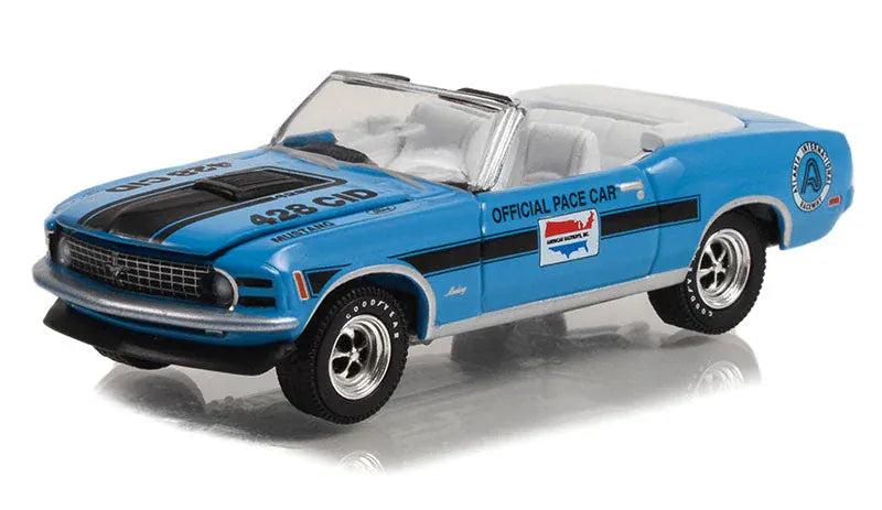 1970 Ford Mustang Mach 1 428 Cobra Jet Convertible Atlanta International Raceway Official Pace Car Hobby Exclusive Greenlight 1:64 scale 30363