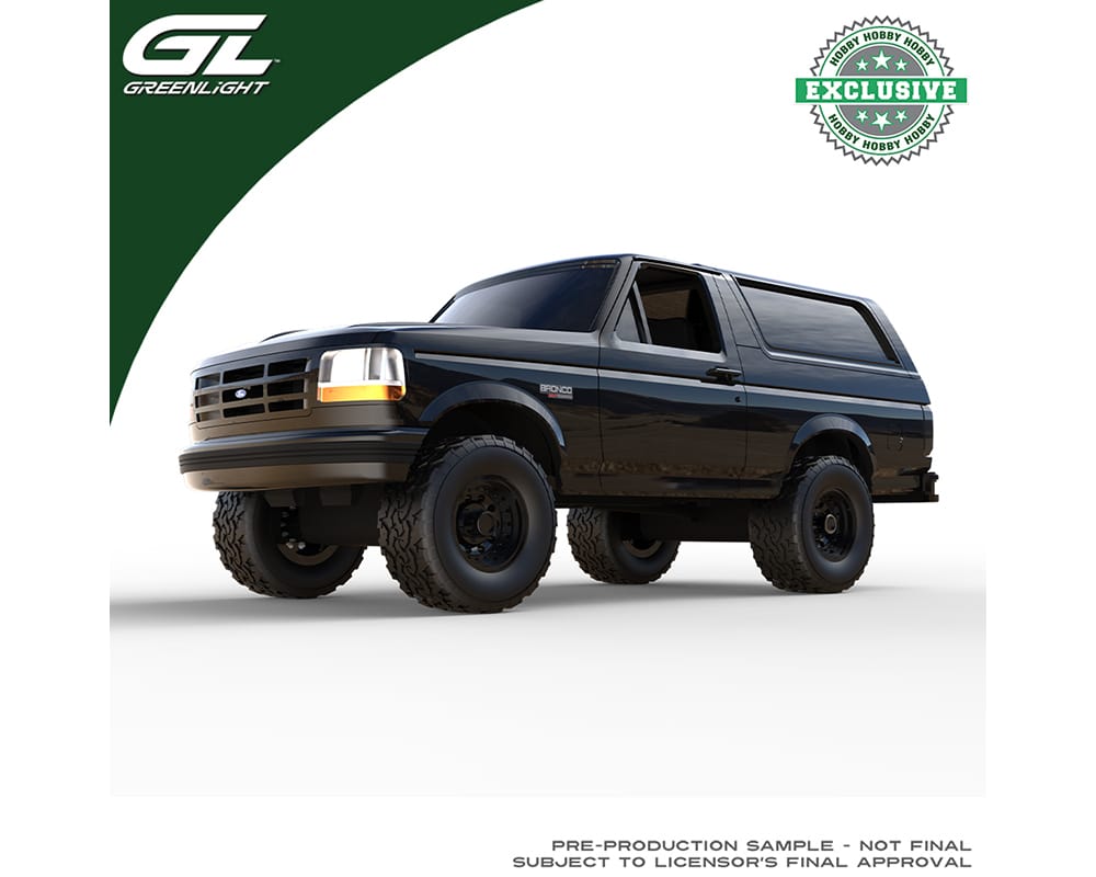 1996 Ford Bronco XLT Blackout Greenlight 1/64 30623