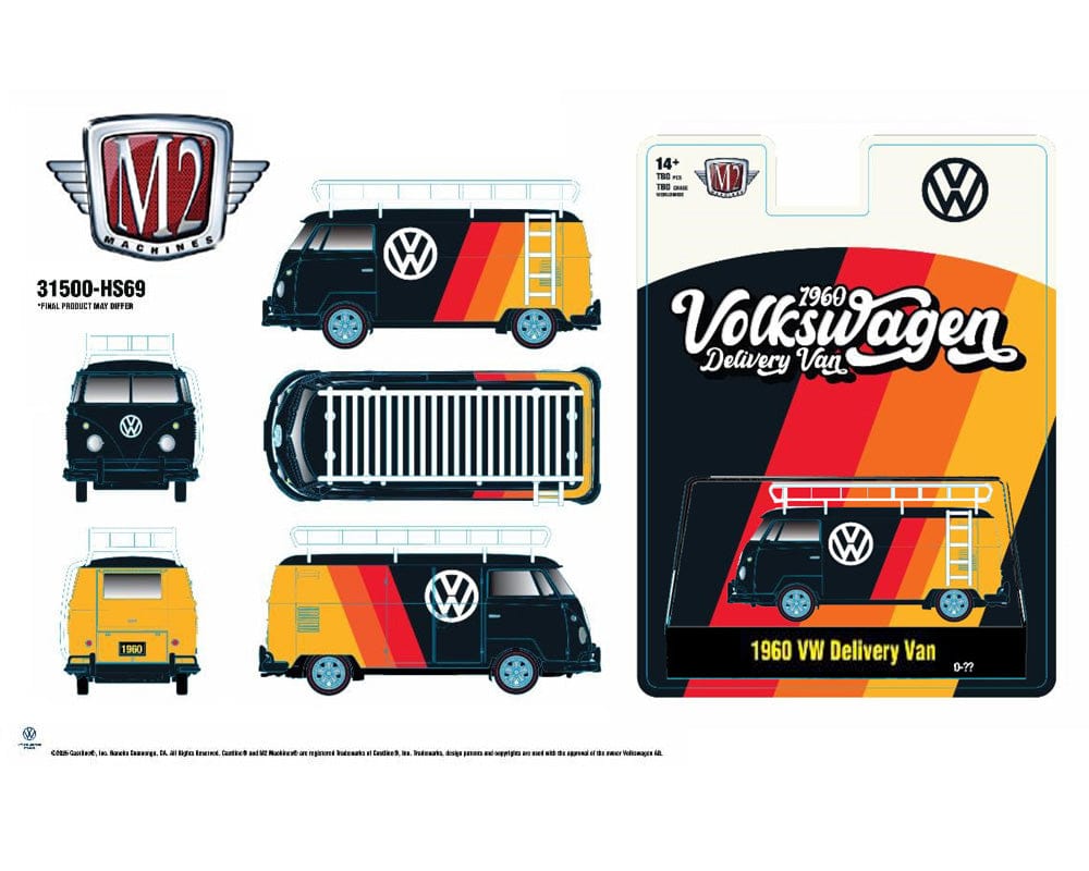 1960 Volkswagen Delivery Van Black M2 Machines – Hanz Driven