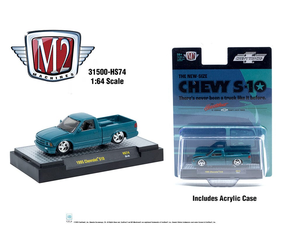 1995 Chevrolet S10 Custom Hobby Exclusive M2 Machines 1/64 – Hanz Driven
