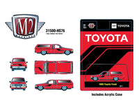 1985 Toyota Truck with Camper Shell Red M2 Machines 1:64 31500-HS76