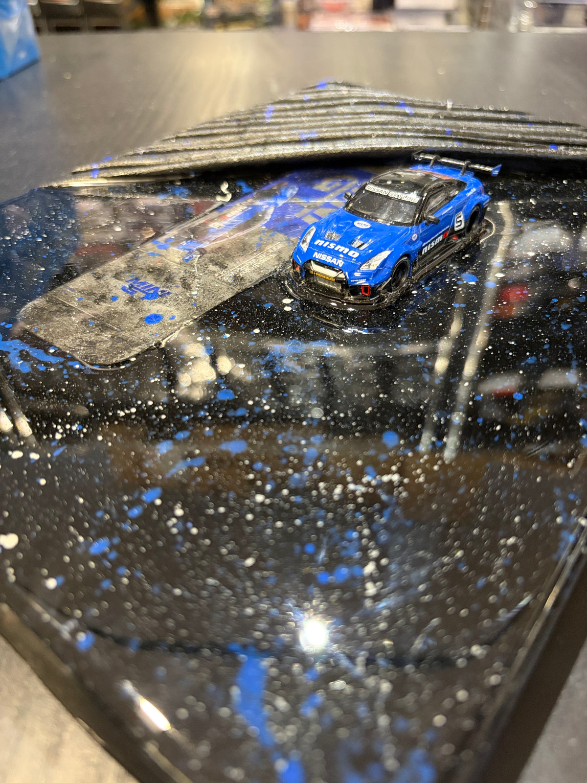 Nissan GT-R 3D Wall Art – Blue After Dark | Hanz Driven HANZART15