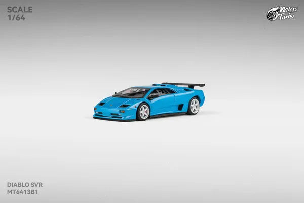 Lamborghini Custom Diablo SVR - Metallic Blue - Microturbo 1:64 scale