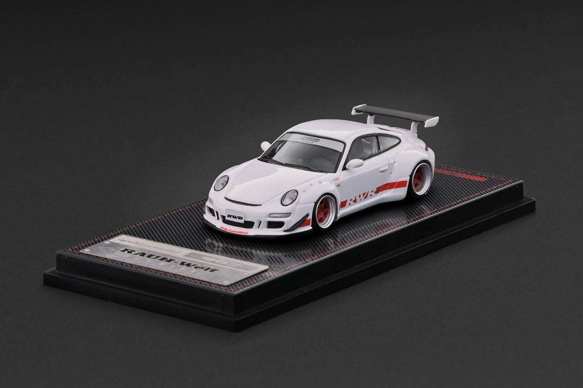 (PRE-ORDER) Porsche RWB 997 GT3 White Ignition Model 1/64 IG4099
