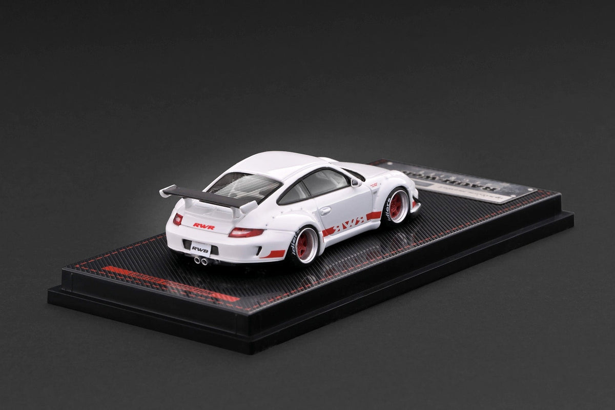 (PRE-ORDER) Porsche RWB 997 GT3 White Ignition Model 1/64 IG4099
