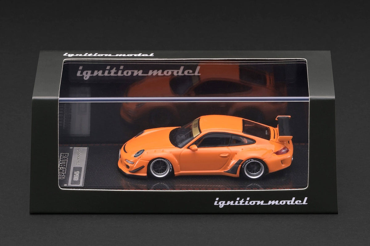 (PRE-ORDER) Porsche RWB 997 GT3 Orange Ignition Model 1/64 IG4100