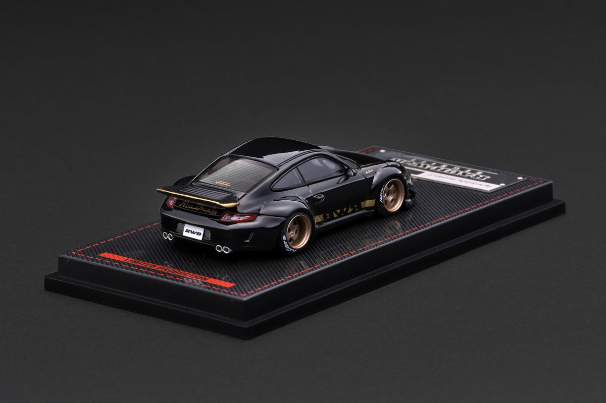 (PRE-ORDER) Porsche RWB 997 Black Ignition Model 1/64 IG4104