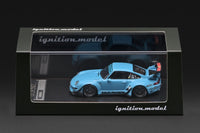 (PRE-ORDER) Porsche RWB 993 Light Blue Ignition Model 1/64 IG4211