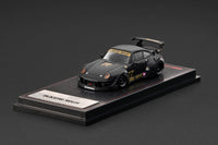 (PRE-ORDER) Porsche RWB 993 Matte Black Ignition Model 1/64 IG4212