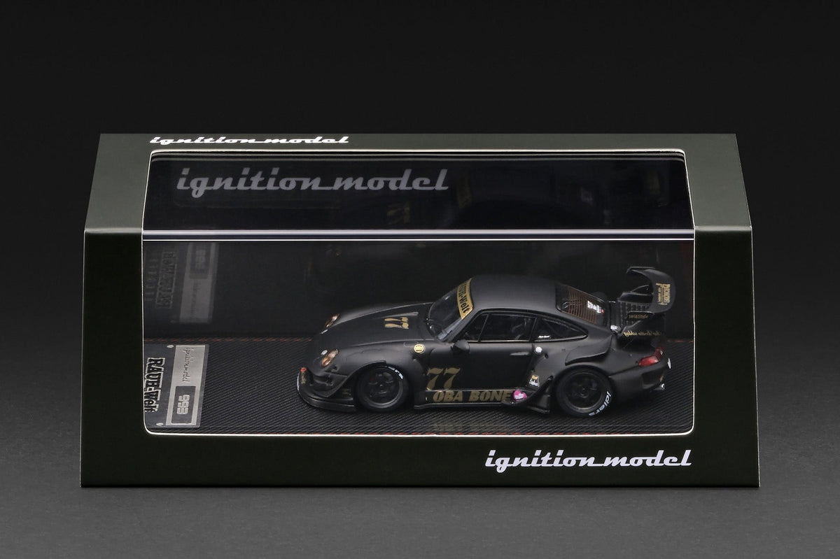 (PRE-ORDER) Porsche RWB 993 Matte Black Ignition Model 1/64 IG4212