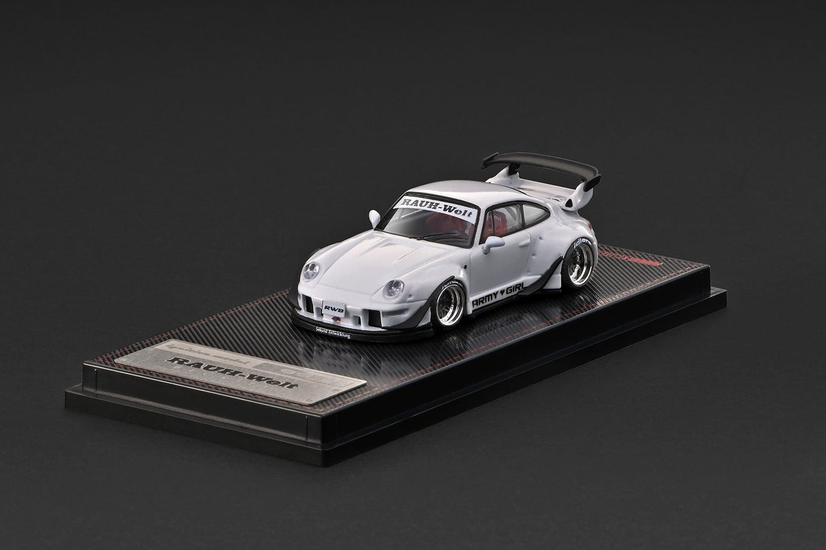 (PRE-ORDER) Porsche RWB 993 White Metallic Ignition Model 1/64 IG4216