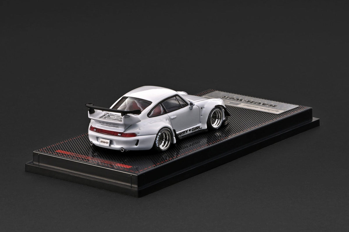 (PRE-ORDER) Porsche RWB 993 White Metallic Ignition Model 1/64 IG4216