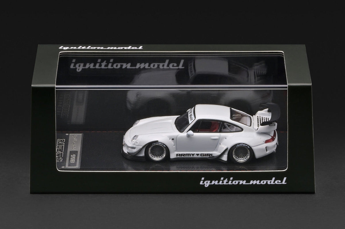 (PRE-ORDER) Porsche RWB 993 White Metallic Ignition Model 1/64 IG4216