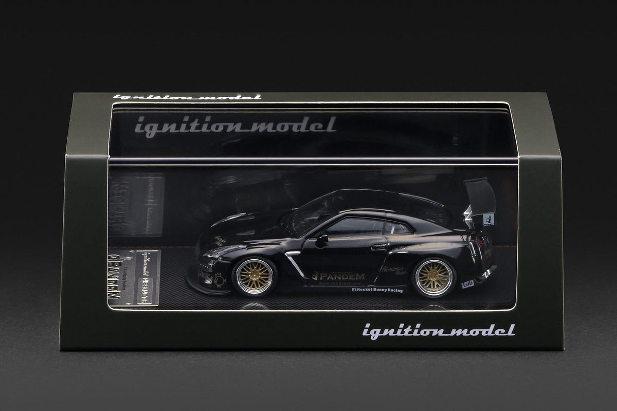 (PRE-ORDER) Nissan Pandem R35 GT-R Black Metallic Ignition Model 1/64 IG4277